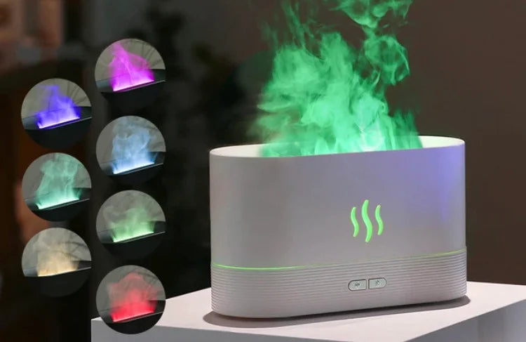 Night Light LED Flame Air Diffuser